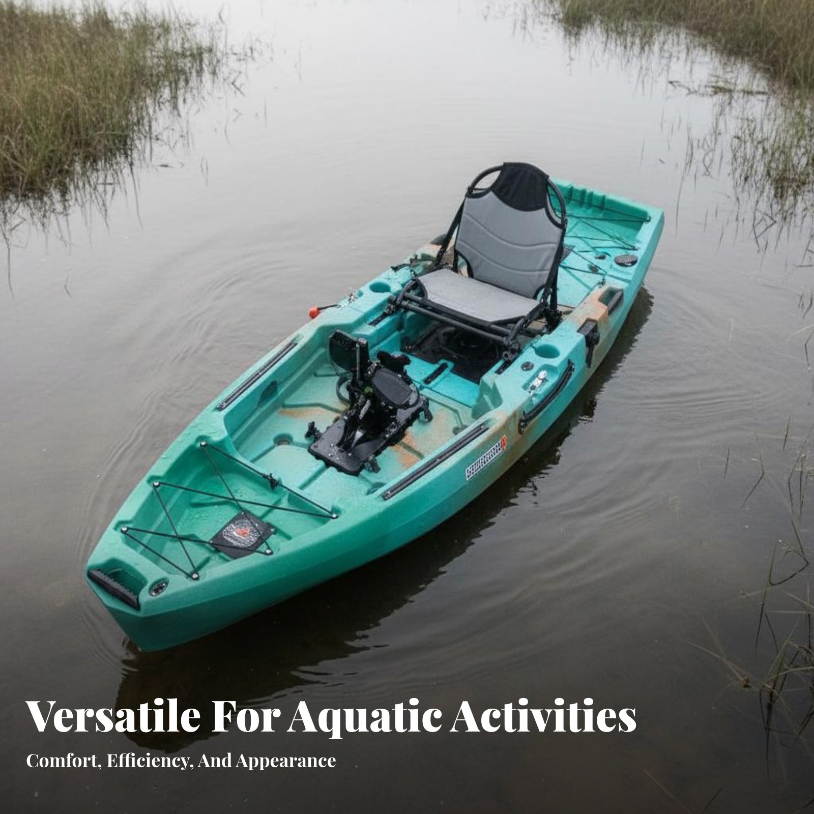 Fishing Kayak Sit On Top - Opvouwbare opblaasbare viskayak met pedaal aandrijving,